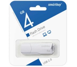 USB флеш накопитель SmartBuy 4GB Clue White (SB4GBCLU-W)