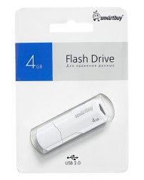 USB флеш накопитель SmartBuy 4GB Clue White (SB4GBCLU-W)