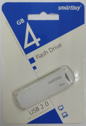 USB флеш накопитель SmartBuy 4GB CLUE White (SB4GBCLU-W)