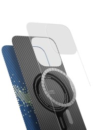 Накладка для i-Phone 16 Pro Max 6.9&quot; StarPeak Tactile Woven case (Milky way galaxy)