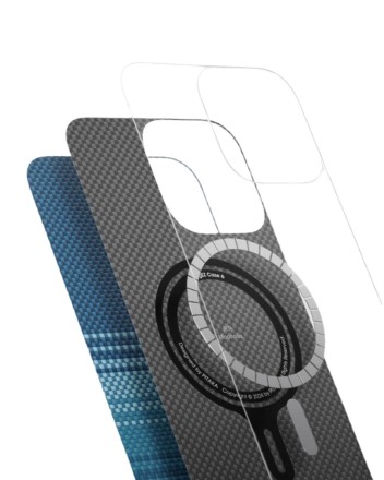  Накладка для i-Phone 16 Pro 6.3&quot; Pitaka Tactile Woven case (Moonrise)