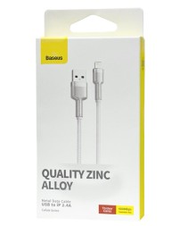 Usb Кабель-зарядка Lightning Baseus Cafule 1м (CALJK-A02) 2.4A белый