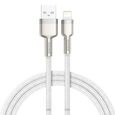  Usb Кабель-зарядка Lightning Baseus Cafule 1м (CALJK-A02) 2.4A белый
