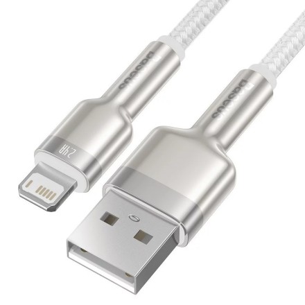  Usb Кабель-зарядка Lightning Baseus Cafule 1м (CALJK-A02) 2.4A белый