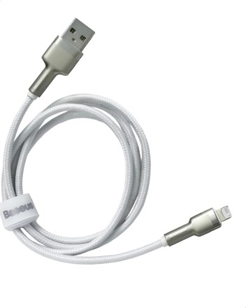  Usb Кабель-зарядка Lightning Baseus Cafule 1м (CALJK-A02) 2.4A белый