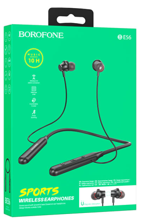  Беспроводные наушники для спорта Borofone BE56 черные