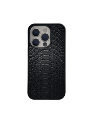  Накладка для i-Phone 14 Pro Keephone Python под кожу черный