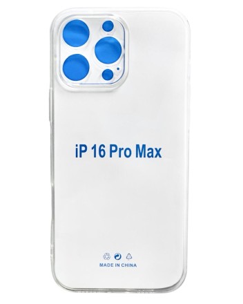  Чехол-накладка силикон i-Phone 16 Pro Max 6.9&quot; прозрачный 1.5мм тех.пак