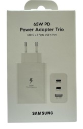 Сетевое зар. устр. для Samsung 65W 1USB/2C в упаковке белое (High copy)