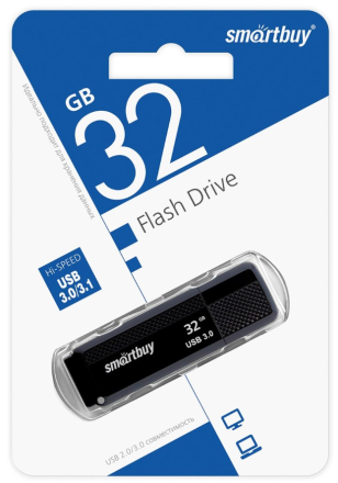  3.0 USB флеш накопитель Smartbuy 32GB Dock Black (SB32GBDK-K3)