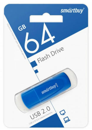  USB флеш накопитель Smartbuy 64GB Scout (SB064GB2SCB) синий