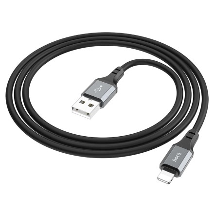  Usb Кабель-зарядка Lightning Hoco X86 2.4A 1м черный