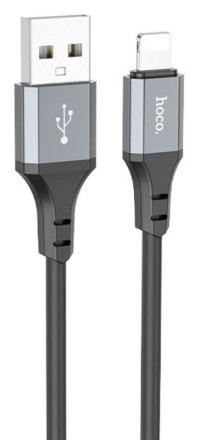  Usb Кабель-зарядка Lightning Hoco X86 2.4A 1м черный