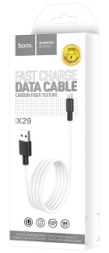 Usb Кабель-зарядка Lightning Hoco X29 Superior style 2.4A 1м в силиконовый PVC белый