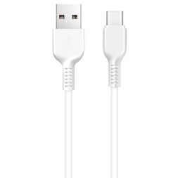 Usb Кабель-зарядка Type-C Hoco X20 Flash 2.4A 2м силиконовый белый