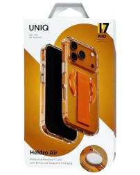 Накладка для i-Phone 17 Pro Uniq Heldro Air Magsafe оранжевая
