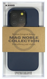 Накладка для i-Phone 14 Pro Max K-Doo Mag Noble кожаная синяя