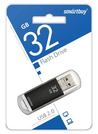  USB флеш накопитель Smartbuy 32GB V-Cut Black (SB32GBVC-K)