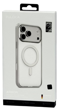  Накладка для i-Phone 17 Pro Puloka Armor Magsafe черный