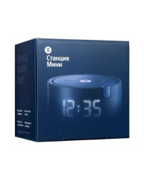 Умная колонка Яндекс Станция Мини Плюс с часами синяя