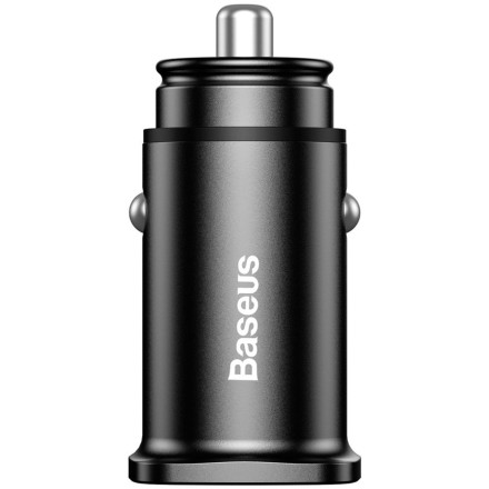  Автомобильное заряд. устр. Baseus Square Metal 2USB 30W CCALL-DS01 черное