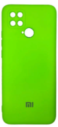 Накладка для Xiaomi Pocophone C40 Silicone cover без логотипа салатовая