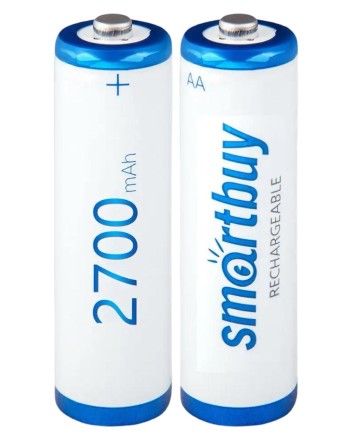  Аккумулятор NiMh Smartbuy AA/2BL 2700 mAh (24/240) (SBBR-2A02BL2700)