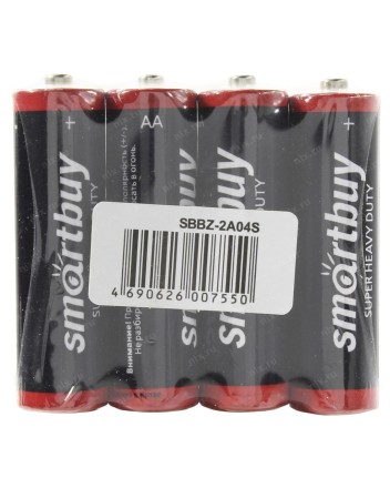  Батарейка солевая Smartbuy R6/4B (60/600) SBBZ-2A04S