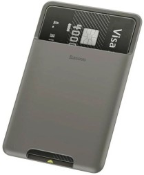 Силиконовый чехол для карт Baseus ACKD-A0G темно-серый