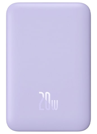  Powerbank с беспроводной зарядкой Baseus Magnetic Wireless 10000mAh 20W (PPCX110105) фиолетовый