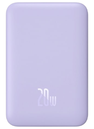Powerbank с беспроводной зарядкой Baseus Magnetic Wireless 10000mAh 20W (PPCX110105) фиолетовый