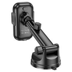 Держатель в автомобиль на торпеду c беспроводной зарядкой Hoco HW5 15W черный