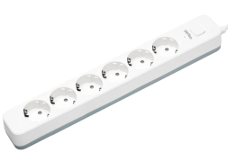 Perfeo сетевой фильтр "POWER STREAM", 2500W, 1,5м, 6 розеток, белый.