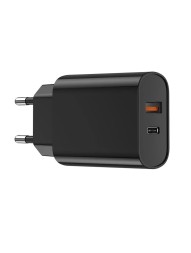 Сетевое зар. устр. WIWU Quick 1USB/1C 20W Wi-U002 черное