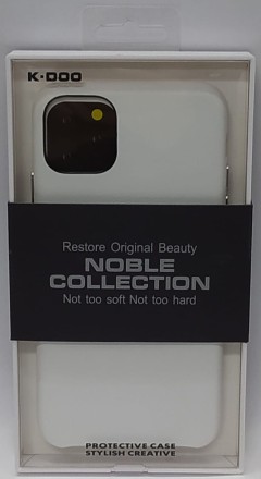  Накладка для i-Phone 11 Pro Max K-Doo Noble кожаная белая