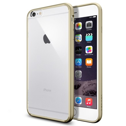  Чехол Spigen для i-Phone 6 Plus Ultra Hybrid, шампань (PET) (SGP10895)
