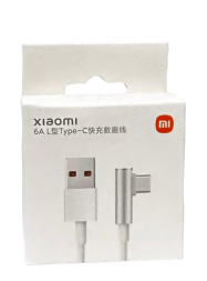 Usb Кабель-зарядка Xiaomi L-Shaped USB на Type-C 6A 1.5м угловой белый 