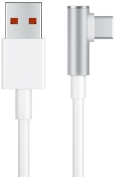 Usb Кабель-зарядка Xiaomi L-Shaped USB на Type-C 6A 1.5м угловой белый 