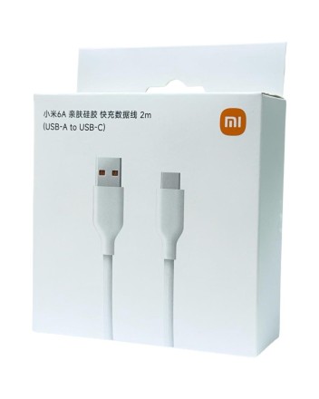  Usb Кабель-зарядка Xiaomi USB на Type-C 6A 2м белый