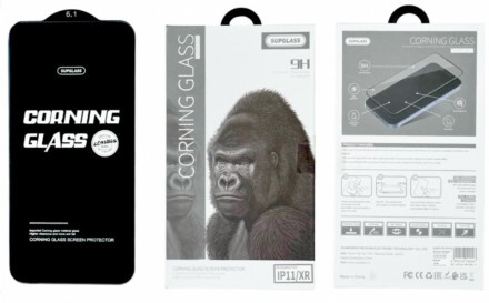  Защитное стекло для i-Phone 11/XR 6.1" Supglass XC-10 3D чёрное