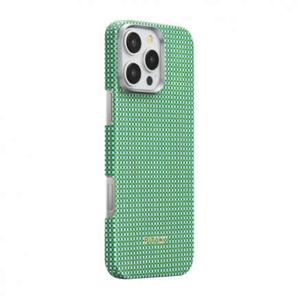  Накладка для i-Phone 16 Pro 6.3&quot; Pitaka Ultra Slim case зеленая (Forest green)