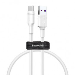 Usb Кабель-зарядка TYPE-C Baseus Double-ring Huawei quick charge cable 5A 2м (CATSH-C02) белый