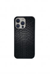 Накладка для i-Phone 14 Pro Max Keephone Python под кожу черный