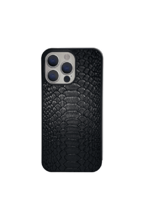  Накладка для i-Phone 14 Pro Max Keephone Python под кожу черный