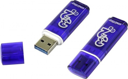  3.0 USB флеш накопитель Smartbuy 32GB Glossy Dark Blue (SB32GBGS-DB)