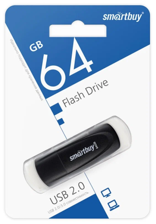  USB флеш накопитель Smartbuy 64GB Scout (SB064GB2SCK) черный