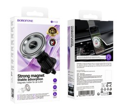 Держатель в автомобиль в воздуховод Borofone BH122 магнитный черный