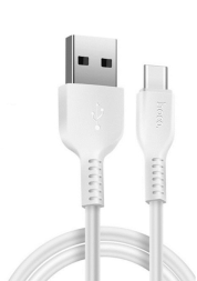 Usb Кабель-зарядка Type-C Hoco X20 Flash 3A 3м силиконовый белый
