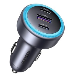 Автомобильное заряд. устр. Ugreen EC307 1USB/2C 30W серое