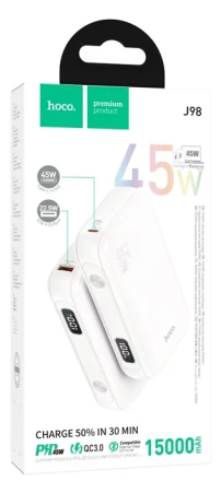  Powerbank Hoco J98 15000mAh 1USB/1C 22.5W/45W белый
